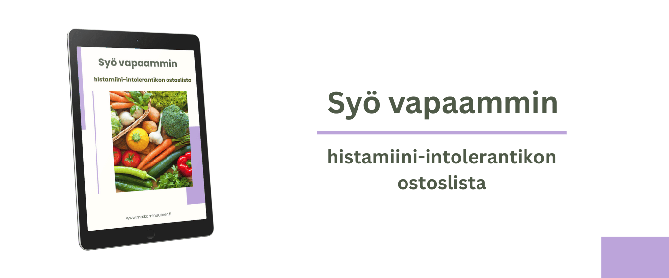 Histamiini-intolerantikon ostoslista